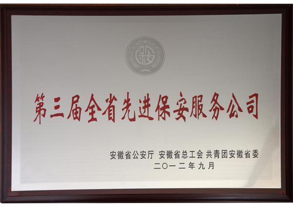 第三届全省先进保安服务公司