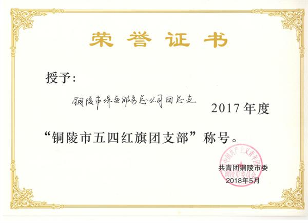 铜陵市五四红旗团支部
